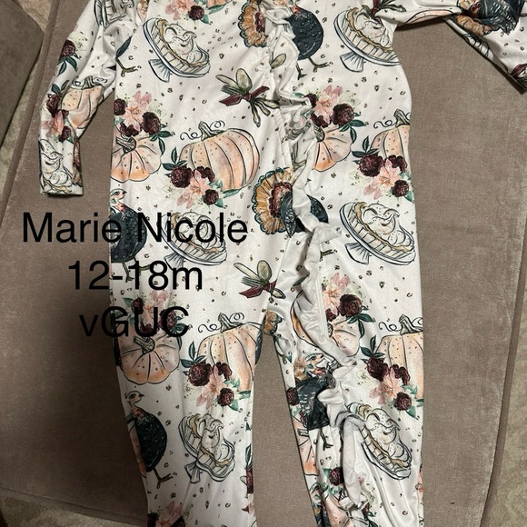 marie nicole Other - Thanksgiving theme Pumpkin Baby Romper